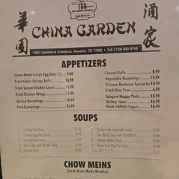 Menu May 2025