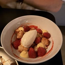 deconstructed strawberry shortcake