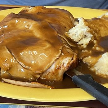 Mike & Ronda's The Place West - Open-Faced Turkey and Mashed Potatoes Lunch - Breakfast & Brunch Near Me - Flagstaff, Arizona Mike & Ronda's The Place West - Open-Faced Turkey and Mashed Potatoes Lunch - Breakfast & Brunch Near Me - Flagstaff, Arizona
