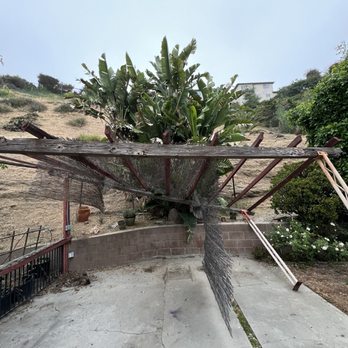 HA In CA Fencing - Before pic. Old patio cover collapsed. - Fences & Gates Near Me HA In CA Fencing - Before pic. Old patio cover collapsed. - Fences & Gates Near Me