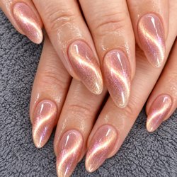 Italia Nails - Acrylic with Cat eye 9D
