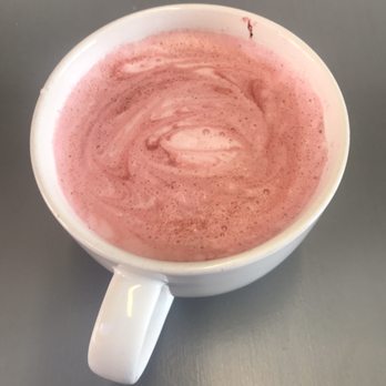 Bottoms Up Coffee - Love Revolution Beet Latte with Lavender Syrup. - Coffee & Tea Near Me - Columbus, Ohio Bottoms Up Coffee - Love Revolution Beet Latte with Lavender Syrup. - Coffee & Tea Near Me - Columbus, Ohio
