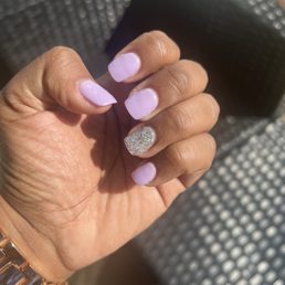 Manicure with Dip Powder and Tips