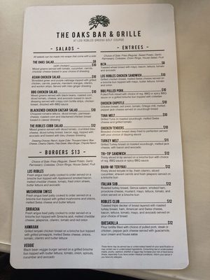 Menu photo 3 The Oaks Bar & Grille Thousand Oaks, CA Menu photo 3 The Oaks Bar & Grille Thousand Oaks, CA