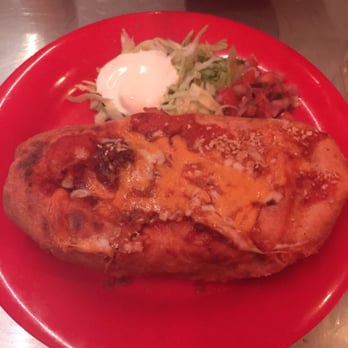 The Red Cadillac - Ground Beef chimichanga ! - Mexican Near Me - Union, New Jersey