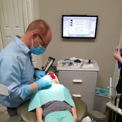 Grove Creek Dental - Dr. Jackson doing a filling on my 4 year old. She did great! The office was awesome, she can't wait to go back in 6 months.
