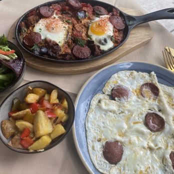 A La Turka - Sujuk Omelette (Egg White) & Shakshuka - Turkish Near Me - New York, New York A La Turka - Sujuk Omelette (Egg White) & Shakshuka - Turkish Near Me - New York, New York