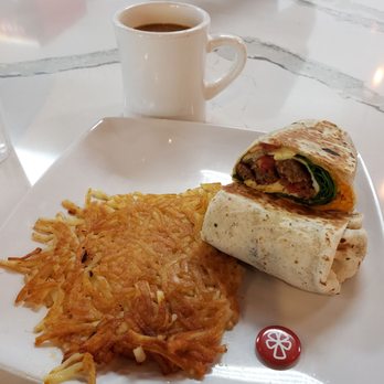 Canopy Road Cafe - Veggie Wrap ($9.50); House Coffee ($2.75) - American Near Me - Jacksonville, Florida