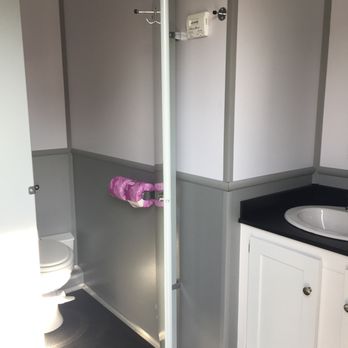 A & A Portables - Black Tie 14 foot interior - Portable Toilet Services Near Me