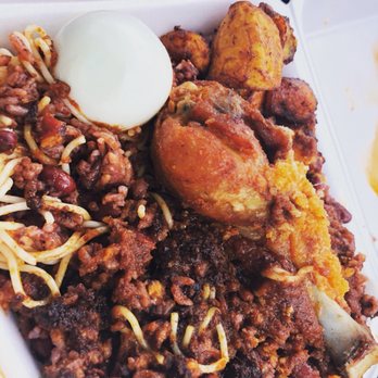 Mama Gee's Takeout Restaurant - Waakyea plate!!   This right here started it all. I am looking at my clock for 12 so I can order FuFu today - African Near Me - Charlotte, North Carolina