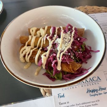 Luna Oaxaca - Taquitos De Pollo - New Mexican Cuisine Near Me - Baltimore, Maryland