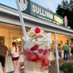 Sullivan Farms Homemade Ice Cream - Strawberry shortcake parfait