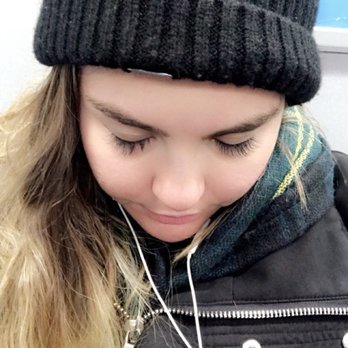 LASHES On 5th - Refer to the right side, need to brush the left eye. Excuse the horrible picture it was a rainy day. - Waxing Near Me - New York, New York