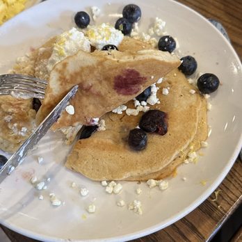Another Broken Egg Cafe - Lemon Blueberry Goat Cheese Pancakes - Breakfast & Brunch Near Me - Lakewood Ranch, Florida Another Broken Egg Cafe - Lemon Blueberry Goat Cheese Pancakes - Breakfast & Brunch Near Me - Lakewood Ranch, Florida