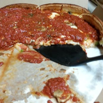 Rosati's Pizza - Super thin.... edges are built up to "appear" like deep dish, but there's nothing deep about this pizza - it's spatula thin! - Pizza Near Me - La Quinta, California Rosati's Pizza - Super thin.... edges are built up to "appear" like deep dish, but there's nothing deep about this pizza - it's spatula thin! - Pizza Near Me - La Quinta, California