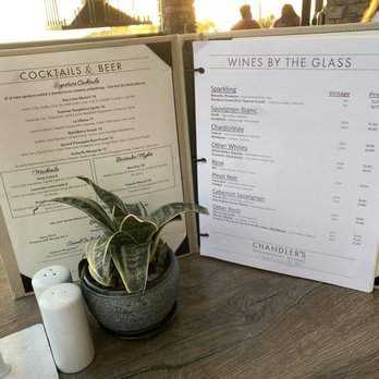 Chandler's Oceanfront Dining - Drinks - New American Near Me - Carlsbad, California