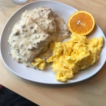 Two Chicks - Half order of biscuits and gravy and order of scrambled eggs . - Breakfast & Brunch Near Me - Reno, Nevada Two Chicks - Half order of biscuits and gravy and order of scrambled eggs . - Breakfast & Brunch Near Me - Reno, Nevada