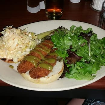 The Standard Pour - Cod sandwich, salad greens with lime vinaigrette. Delish! - Salad Near Me - Sonora, California The Standard Pour - Cod sandwich, salad greens with lime vinaigrette. Delish! - Salad Near Me - Sonora, California