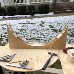 Building of a doorway arch