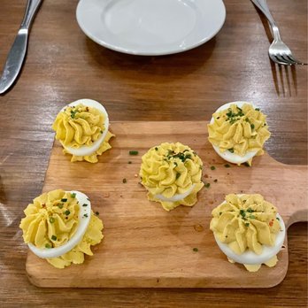 The Heritage Table - Driftwood Meadows Deviled Eggs - American Near Me - Frisco, Texas The Heritage Table - Driftwood Meadows Deviled Eggs - American Near Me - Frisco, Texas