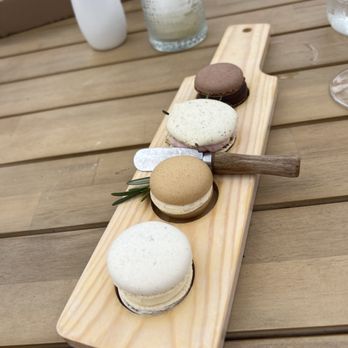 Old Westminster Winery - Flight of Macarons- what a brilliant idea - and so delicious! - Wineries Near Me - Westminster, Maryland Old Westminster Winery - Flight of Macarons- what a brilliant idea - and so delicious! - Wineries Near Me - Westminster, Maryland