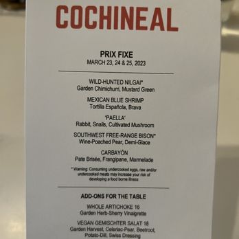 Cochineal - New American Near Me - Marfa, Texas Cochineal - New American Near Me - Marfa, Texas