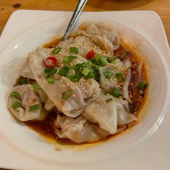 Chiho Bistro - Szechuan Chili Oil Wontons - happy hour - Noodles Near Me - Seattle, Washington