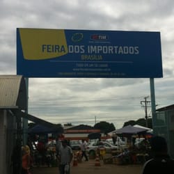 Feira dos Importados de Brasília - Letreiro na entrada da feira...