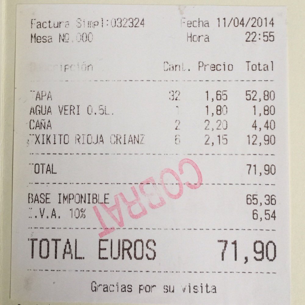 Maitea - 32 tapas for four people and drinks -- I'll call that a great deal. I love this place!! - Spanish Near Me - Barcelona, B