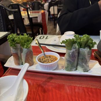 Golden Bamboo Vegetarian Restaurant - pork spring rolls - Vegetarian Near Me - San Jose, California