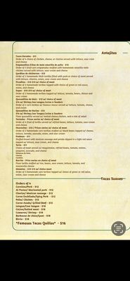 Menu photo 1 Mi Mariachi Jersey City, NJ Menu photo 1 Mi Mariachi Jersey City, NJ