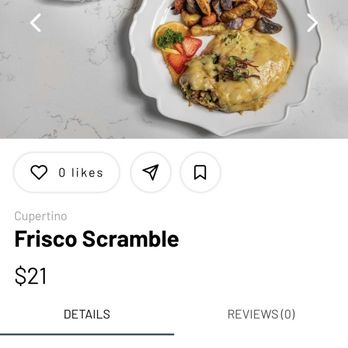 Sweet Maple - Frisco scramble - Breakfast & Brunch Near Me - Cupertino, California