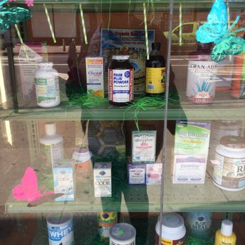 Forces of Nature - a display of products in a store window - Health Markets Near Me - Brooklyn, New York