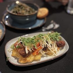 The Blue Room - Pork belly and plantains