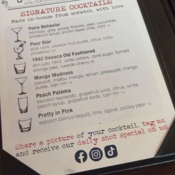 Pour Behavior - Menu - Cocktail Bars Near Me - Houston, Texas Pour Behavior - Menu - Cocktail Bars Near Me - Houston, Texas