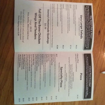 Stoney's Pub & Pizza - Menu 1 of 2 - Pizza Near Me - Middleboro, Massachusetts Stoney's Pub & Pizza - Menu 1 of 2 - Pizza Near Me - Middleboro, Massachusetts
