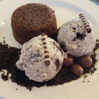 Orange Hill Restaurant & Events - Lava cake with cookies and cream ice cream - Steakhouses Near Me - Orange, California Orange Hill Restaurant & Events - Lava cake with cookies and cream ice cream - Steakhouses Near Me - Orange, California