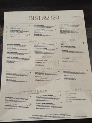 Menu photo 2 Bistro 120 Oakdale, CA Menu photo 2 Bistro 120 Oakdale, CA
