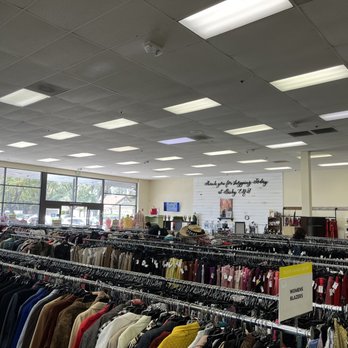 Goodwill - Inside with racks of clothes - Thrift Stores Near Me - Long Beach, California