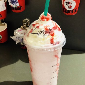 Starbucks - Strawberry cream frappachino with heavy cream and white chocolate! - Coffee & Tea Near Me - Burlington, Washington Starbucks - Strawberry cream frappachino with heavy cream and white chocolate! - Coffee & Tea Near Me - Burlington, Washington