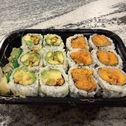 Sake Hana Asian Cuisine and Sushi Bar - Peanut and avocado roll, sweet potato tempura roll- no eel sauce