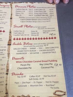Menu photo 7 Seth's Lake Fork Creek Quitman, TX