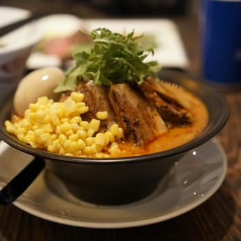 RYUS Noodle Bar - Spicy Pork Blaster with Added Corn - Ramen Near Me - Toronto, Ontario