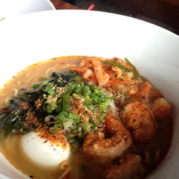 Lucky Belly - Spicy shrimp kimchee bowl - Bars Near Me - Honolulu, Hawaii