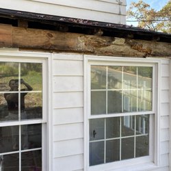 GoodGood Roofing & Siding - Damage behind fascia and old gutter.