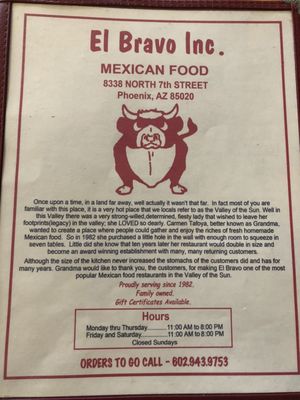 El Bravo Mexican Food by null
