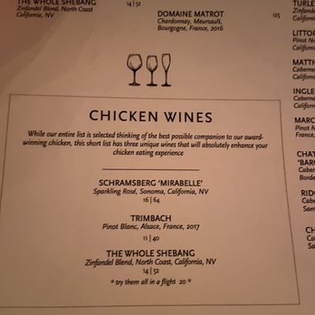 Yardbird Table & Bar - Ha ha chicken wines. - Southern Near Me - Miami Beach, Florida