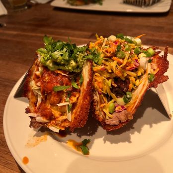 Yard House - Vampire style shrimp and Korean beef tacos - Bars Near Me - Pasadena, California Yard House - Vampire style shrimp and Korean beef tacos - Bars Near Me - Pasadena, California