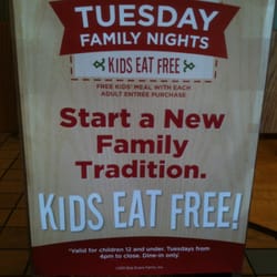 Bob Evans - Valid for children 12 & under, 4pm-closing, dine-in only.