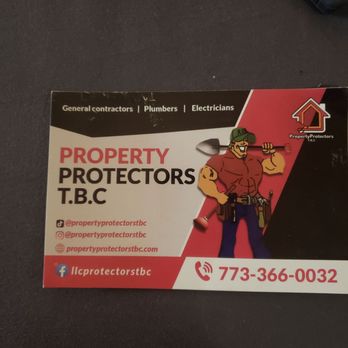 Property Protectors TBC - a picture of a business card - Plumbing Near Me - Chicago, Illinois